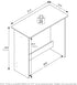 Furinno Simplistic Study Table, White