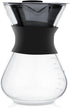 Manual Hand Drip Coffee Maker, Glass Pot with Stainless Steel Filter, Chemex Kaffeekaraffe 400 Drip Coffee