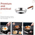 Mini Pancake Frying Pan, Stainless Steel Saucepan, Portable Griddle Chef Pan, Multi-use Egg Pan