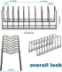 Pot Lid Holder Organizer, Kitchen Countertop Storage Rack for Bakeware, Pots & Pans, Stainless Steel