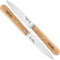 Opinel No. 112 Paring Knives 2 Piece Set, Sandvik 12C27 Steel, Beechwood Handles, Made in France