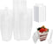 shanmeshan 100 Pack 5 oz Plastic Dessert Cups with Lids and Spoons, Clear
