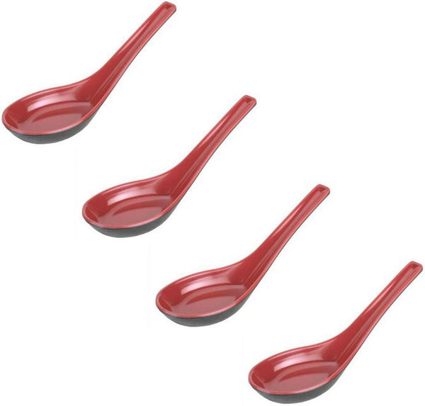 JapanBargain 2384x4 - Set of 4 Asian Japanese Chinese Wonton, Soba, Rice, Pho Ramen Noodle Soup Spoons