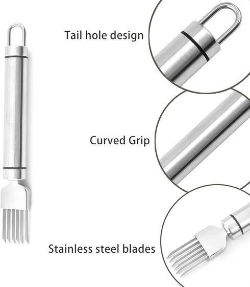 PCTC Stainless Steel Chopped Green Onion Knife, Sharp Vegetable Cutter for Kitchen Cutting, 1 Pack