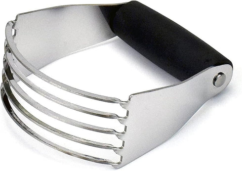 Dough Blender, Top Professional Pastry Cutter with Heavy Duty Stainless Steel Blades - Medium Size Black