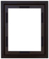 School Specialty 1389674 Canvas Float Frame, Gesso Black, 8" x 10" x 3/4" Size