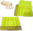Butter Molds Large 4 Cavities Silicone Butter Mold - Pudding & Jello Shot Mold with Lid (Yellow)