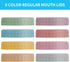 Vaincre 8PCS Mason Jar Lids, Colored Plastic Regular Mouth Leak Proof Canning Lids with Silicone Rings for Ball Jars