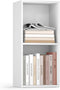 VASAGLE Custos Collection - Bookshelf, 2-Tier Bookcase, Book Shelf, Open Storage Shelf,
