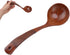 Japanese Wooden Spoon, Large Round Curved Handle Cooking Soup Spoon for Kitchen Cookware (Type 1)
