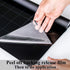 Static Cling Total Blackout Window Film, 100% UV Blocking Black Opaque Privacy Window Tint (17.7x78.7 inches)