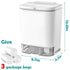 2.4 3 Pack Sink,Counter Gallon Compost Bin Hanging Trash Can with Lid Garbage Can Wall Mounted Trash Can