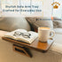 '-13 9.5 Inch Sofa Table Tray - Bamboo Couch Armrest Table Universal Fit - Sofa Table With Non-Slip Pads to Keep Things