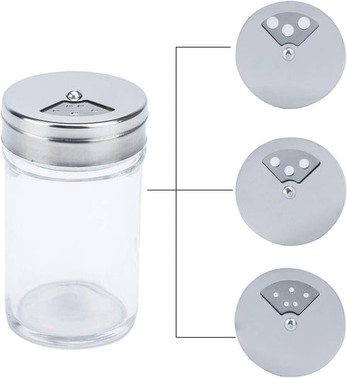 Segarty Spice Jars, 6 Pack 3 oz Glass Bottles with Shaker Lids for Spices