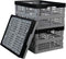 Eagrye 32 L Collapsible Storage Crate, Folding Storage Crates, Set of 3