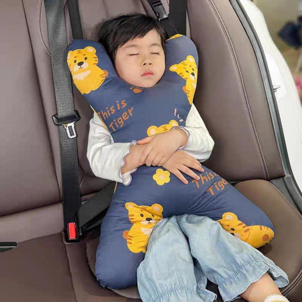 SIQITECHNO X-Shaped Car Travel Pillow for Cars Seat Kids Adults Head and Body