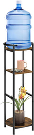 5 3-Tier 36.5'' 1-5 Gallon Water Dispenser Jug Stand Drink Beverage Dispenser Holder with Storage Shelf, Tall Water