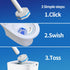 Disposable Toilet Brush Cleaning System with 50 Replacement Brush Heads, Wall Mounted Toilet Wand Kit for Bathroom