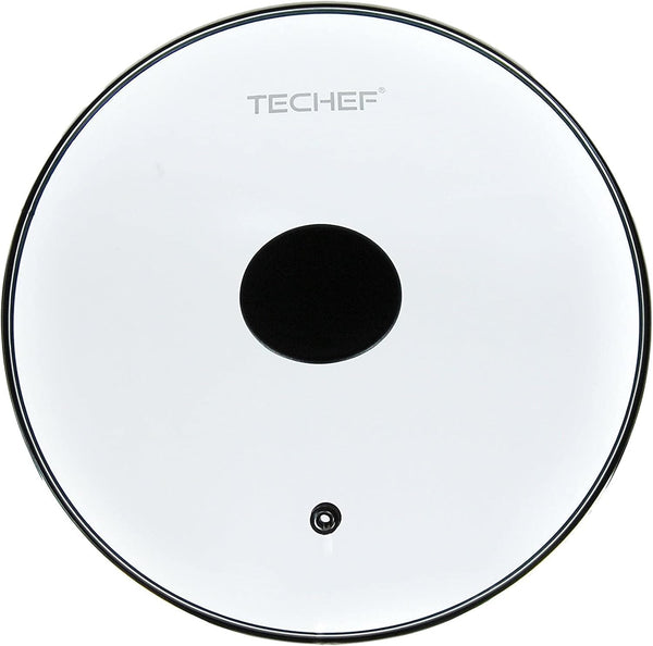 TECHEF 8 Inch Tempered Glass Lid for Frying Pans and Pots, Stainless Steel Rim, Oven & Dishwasher Safe