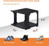 5 Closet Tiers Shoe Rack Organizer for Shoe Holder Storage Narrow Plastic Vertical, Free Standing Shoe Rack Shelf
