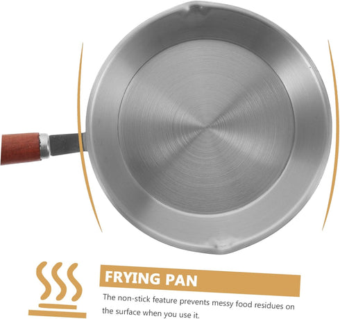 Stainless Steel Mini Pot Non-stick Frying Pan Oven Skillet Pan Mini Muffin Stainless Steel Skillets Nonstick Skillet Pancakes Ceramic Bakeware Mini Egg Pan U.k. Non Stick by BIUDECO