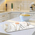 Marble Dish Drying Mat for Kitchen Counter, Large 18x24 inch White Golden Marble Gray Drying Mats