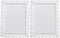 2Pcs Rectangle Iron Cupcake Serving Tray, White Dessert Plates for Party, Anniversary, Wedding, Christmas