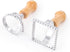 Fox Run 57670 Ravioli Cutter Stamps, Round & Square, Set of 2, 2.75 x 4.75 x 5.75 inches