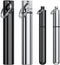 4 Pieces Metal Toothpick Holder, Aluminum Waterproof Case with Keychain, Portable Pocket Toothpick Container, Silver