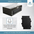 2-Pack Notched Activated Carbon Charcoal Microwave Hood Filters - 9.75" x 7.25" Compatible with Whirlpool and KitchenAid