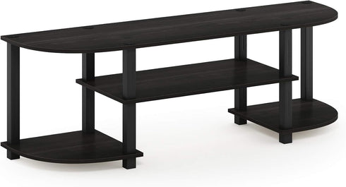 Furinno Turn-S-Tube Wide TV Entertainment Center, Espresso/Black