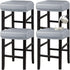 HFCNMY Stool Covers Rectangle,Stretch Waterproof PU Rectangle Bar Stool Covers Vanity Stool Cover