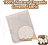 Lukdin 30 Cooking:4x6,6x8Reusable (4x6"15pcs6x8"15pcs) Pcs Natural Cotton Spice Bags for Tea Filters with Drawstring