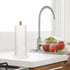 Buruis Wood Paper Towel Holder, Marble Base Decorative Countertop Stand for Kitchen and Bathroom