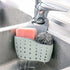 Kitchen Sink Caddy Sponge Holder, Hang Basket for Scrubber Dish Brush, Light Blue Kitchen Accessories Organizer
