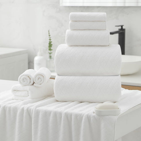 Set 12 (4 Towels,4 Towels,4 100% Pack Hailea Luxury Bath Towels - Piece Large Bath Hand Washcloths), Microfiber,Extra