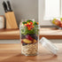 2-Pack 20oz Glass Jars with Lids, glass yogurt containers with lids, wide mouth mason jars, BPA free Food Storage