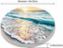 Pznen Sunset Summer Set 2 Beautiful Sea Wave and Sky at Cup Coasters for Table Clear Coast Beach Seascape Travel