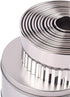 Stainless Steel Round Cookie Biscuit Cutter Set, 12 Pieces, Fluted Edge Graduated Ring Sizes