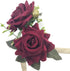 Arlai Wedding Prom Corsage and Boutonniere Set, Artificial Flower Rose Wrist Corsage with Ribbon Bracelet