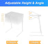 Allpop 6 3 Max TV Tray Table, Large TV Dinner Tray for Eating, Adjustable Tray Stand on Couch & Bed, Folding Laptop