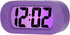 Plumeet Kids Alarm Clock, Large Digital LCD Travel Alarm Clocks with Snooze and Night Light, Best Gift for Kids, Purple
