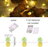 40 LED Pineapple String Lights, 8 Modes Fairy Lights, Battery Operated for Wedding, Party, Indoor, Outdoor