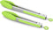 Premium Silicone Cooking Tongs Set of 2, 9-Inch & 12-Inch, BPA Free Non-Stick Stainless Steel BBQ Grilling