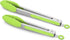 Premium Silicone Cooking Tongs Set of 2, 9-Inch & 12-Inch, BPA Free Non-Stick Stainless Steel BBQ Grilling