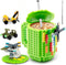Fubarbar Novelty Coffee Mugs, Kids Brick Gaming Mug with Straw, Funny Xmas/Birthday Gift for Men, Women, Kids (Green)