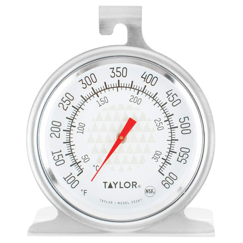 Taylor 3506 TruTemp Series Analog Dial Thermometer, Dual-Scale for Oven/Grill