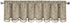 Elrene Home Fashions Mia Jacquard Scroll Blackout Valance, 52" x 19" (1 Valance)