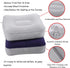 1PCS Inflatable Travel Foot Rest Pillow, Head Pad, Soft Flocking Pillow, Flights Relax Cushion Ottomans Leg Up with Air