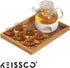 Ceramic Teapot Warmer with Cork Cushion, Coffee Tea Heater for Glass, Stainless Steel, and Other Heatproof Dishes